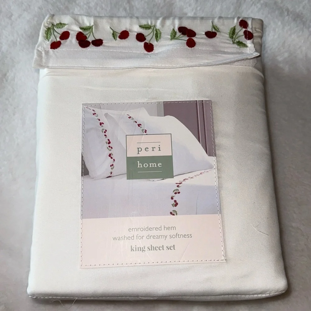 🍒🍒Peri Home cherry 🍒 king Sheet Set🍒🍒